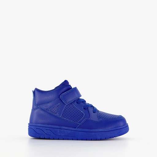 Hoge jongens sneakers kobalt blauw