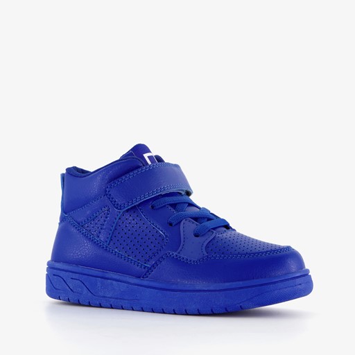 Hoge jongens sneakers kobalt blauw