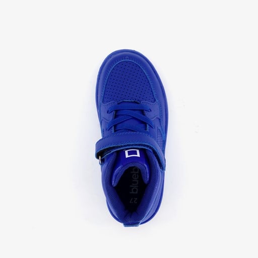 Hoge jongens sneakers kobalt blauw