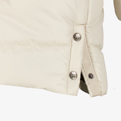 Gewatteerde meisjes winterjas beige