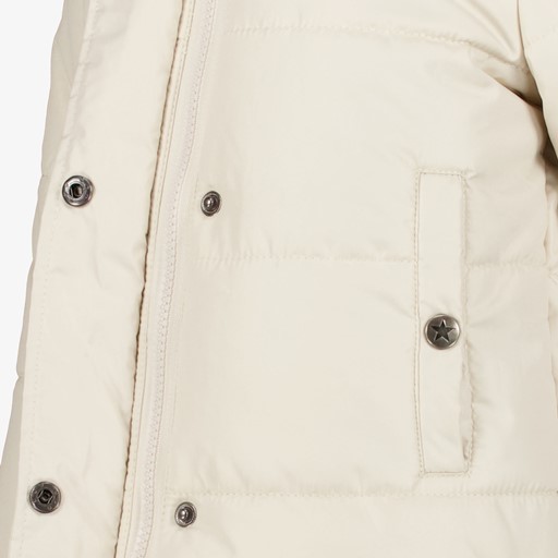Gewatteerde meisjes winterjas beige