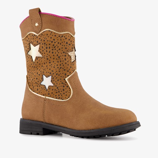 Western laarzen met sterren cognac