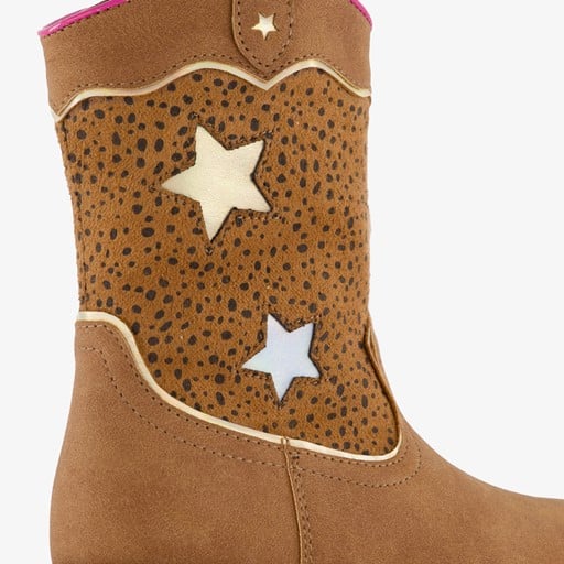 Western laarzen met sterren cognac