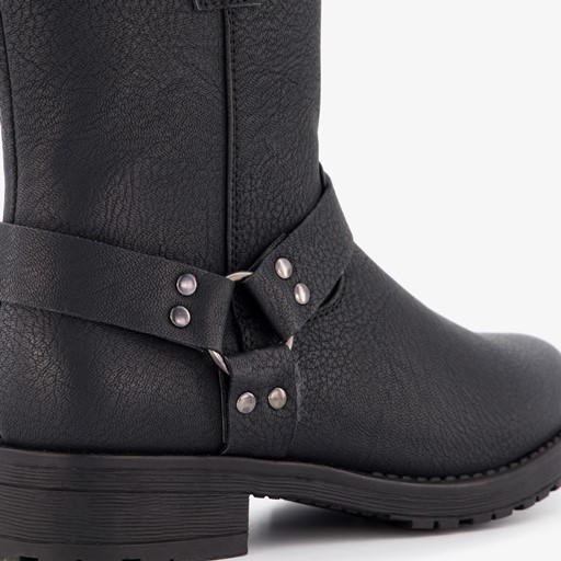 Meisjes biker boots zwart