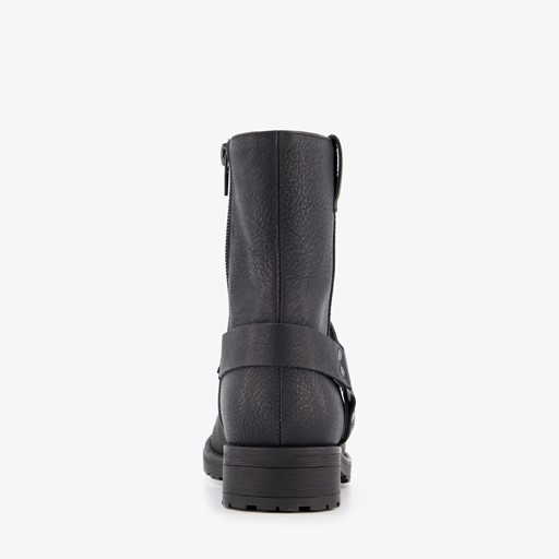Meisjes biker boots zwart