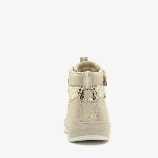 Hoge meisjes sneakers goud