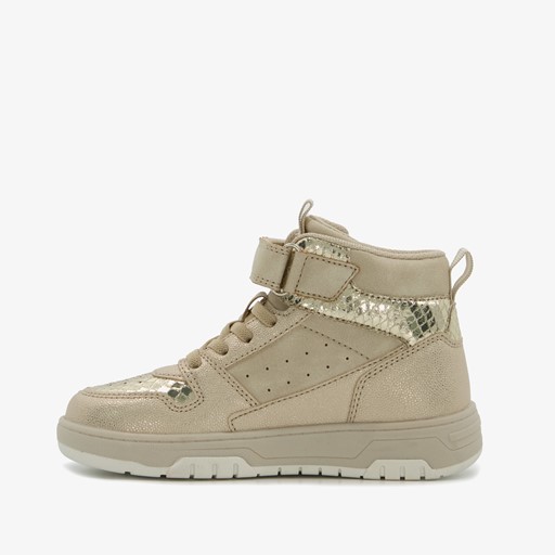 Hoge meisjes sneakers goud