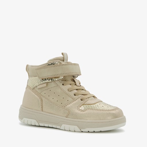 Hoge meisjes sneakers goud