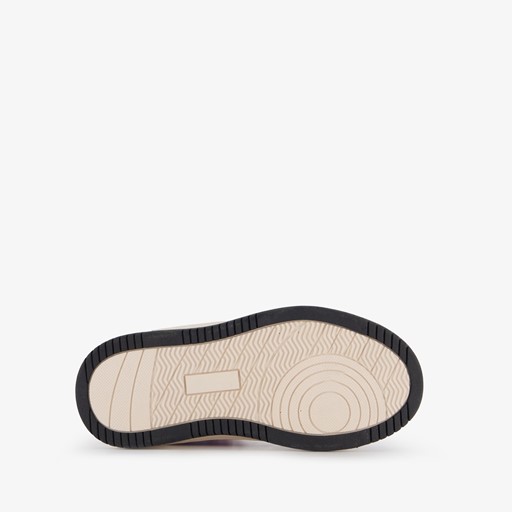 Hoge meisjes sneakers met glitter paars