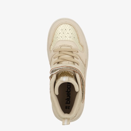 Hoge meisjes sneakers goud