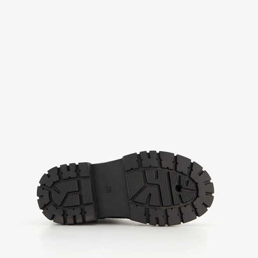 Meisjes veterboots met tasje zwart