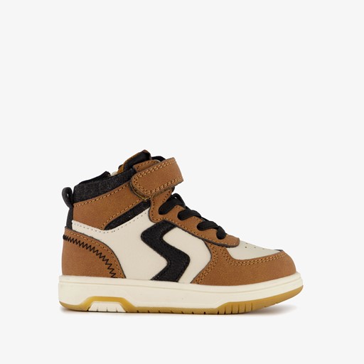 Hoge jongens sneakers cognac