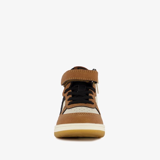 Hoge jongens sneakers cognac