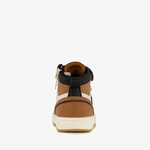 Hoge jongens sneakers cognac