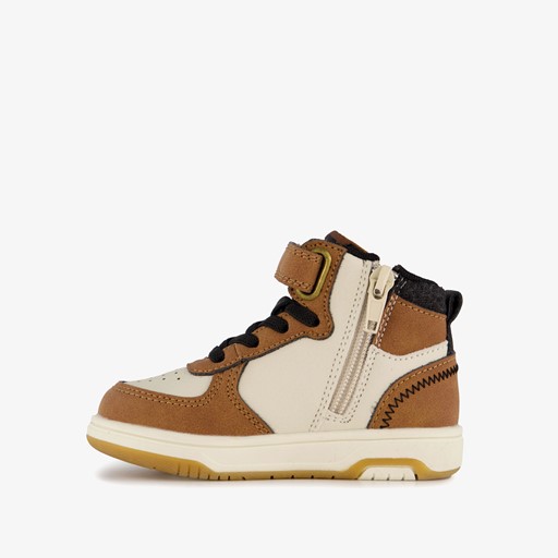 Hoge jongens sneakers cognac