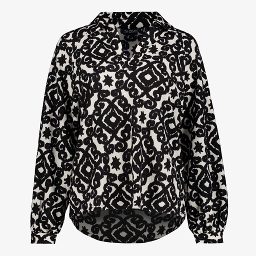 Dames blouse met ikat print