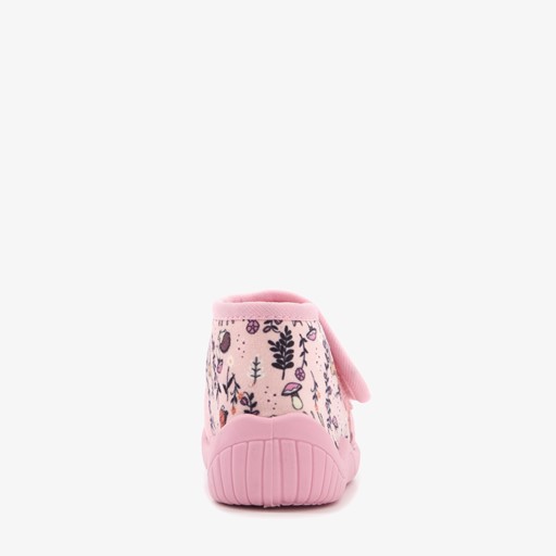 Kinder pantoffels met herfst print roze