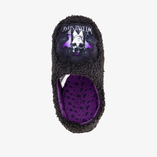 Kinder teddy pantoffels zwart