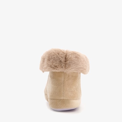 Kinder pantoffels konijn beige