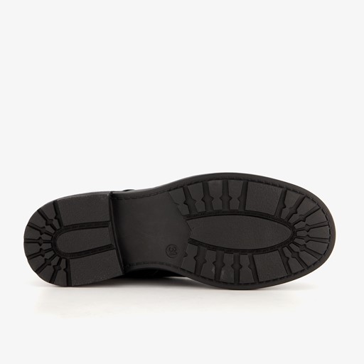 Meisjes veterboots met gesp zwart