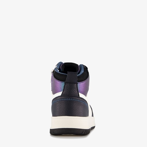 Hoge meisjes sneakers metallic