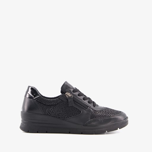 Dames veterschoenen zwart