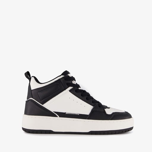 ONLY Shoes hoge dames sneakers wit zwart