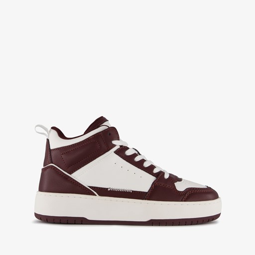 ONLY Shoes hoge dames sneakers wit rood