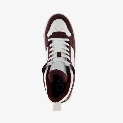 ONLY Shoes hoge dames sneakers wit rood