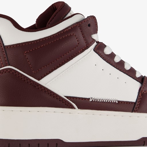 ONLY Shoes hoge dames sneakers wit rood