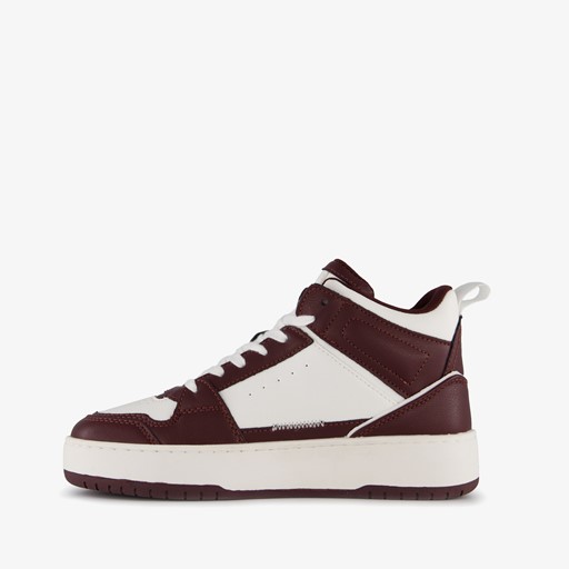 ONLY Shoes hoge dames sneakers wit rood