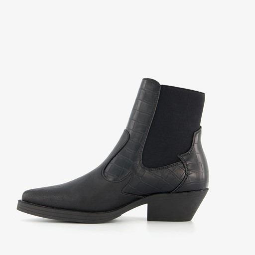 ONLY Shoes dames western enkellaarsjes zwart