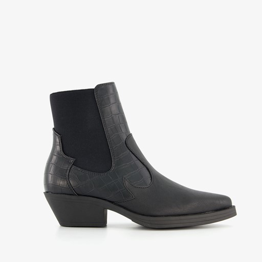 ONLY Shoes dames western enkellaarsjes zwart