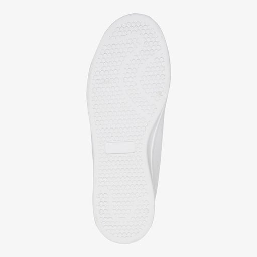 Heren sneakers wit met blauw detail