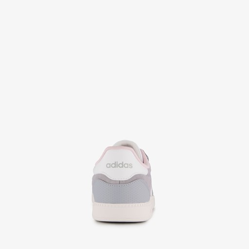Breaknet suède dames sneakers grijs wit