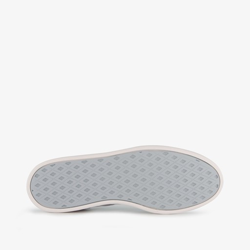 Breaknet suède dames sneakers grijs wit
