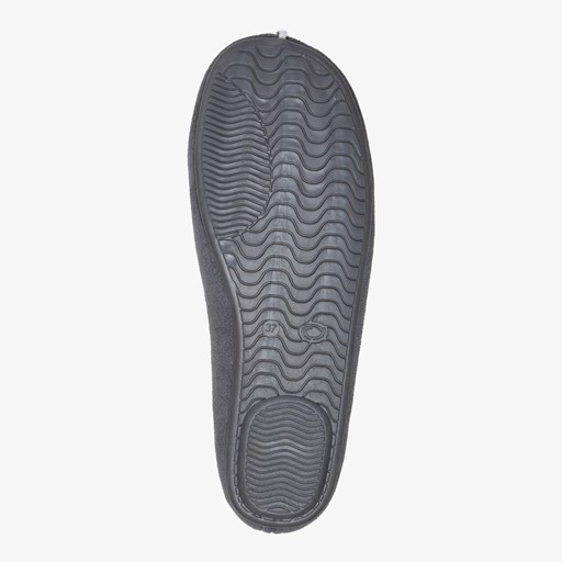 Gevoerde dames pantoffels grijs