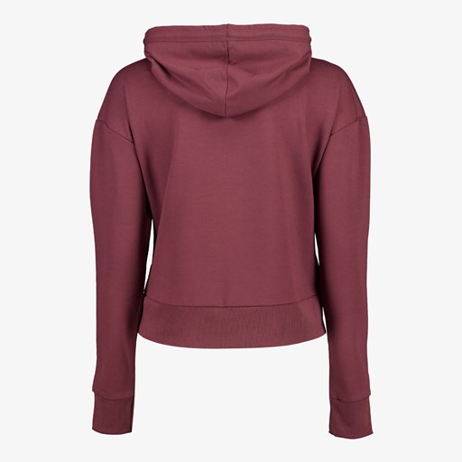 Cropped dames hoodie rood