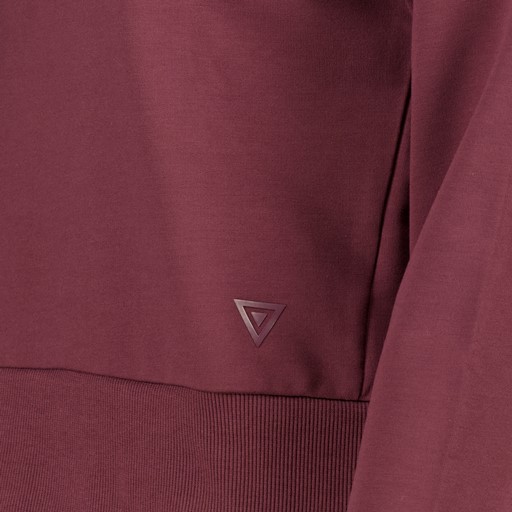 Cropped dames hoodie rood