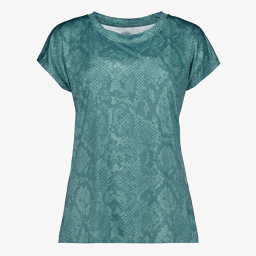 Dames sport T-shirt met print groen