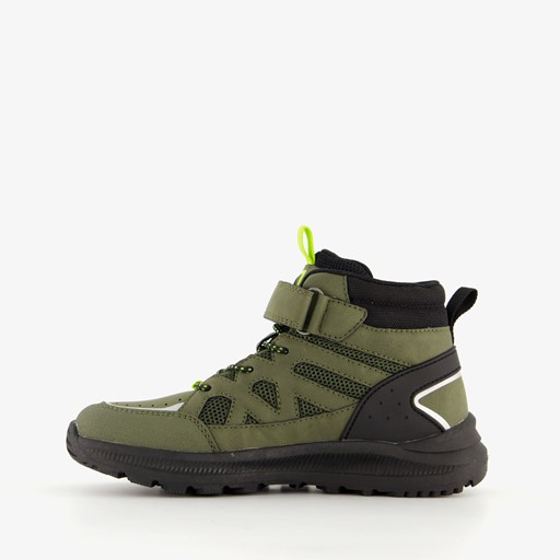 Hoge jongens sneakers donkergroen