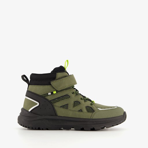 Hoge jongens sneakers donkergroen