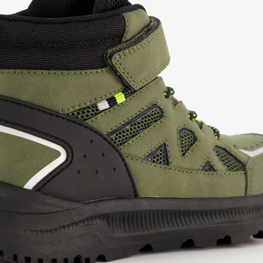 Hoge jongens sneakers donkergroen