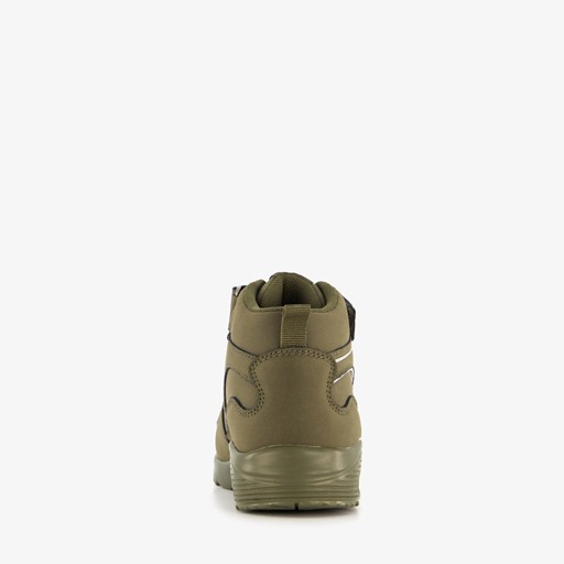 Hoge jongens sneakers donkergroen