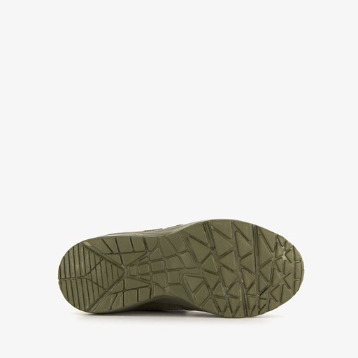 Hoge jongens sneakers donkergroen