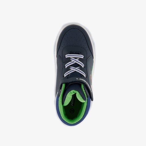 Hoge jongens sneakers met lichtjes blauw