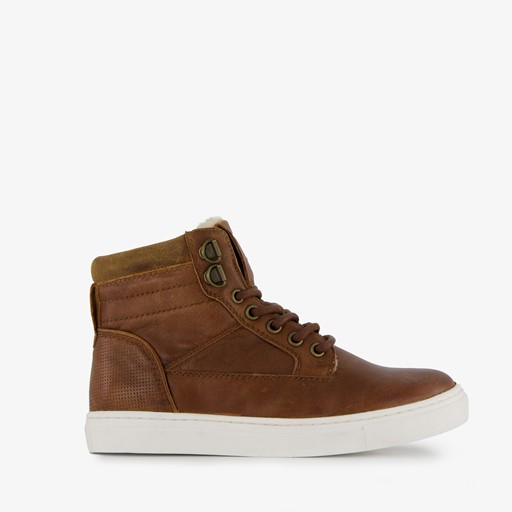 Gevoerde leren jongens veterboots cognac