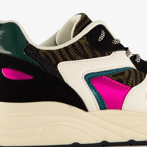 Dames dad sneakers met zebraprint