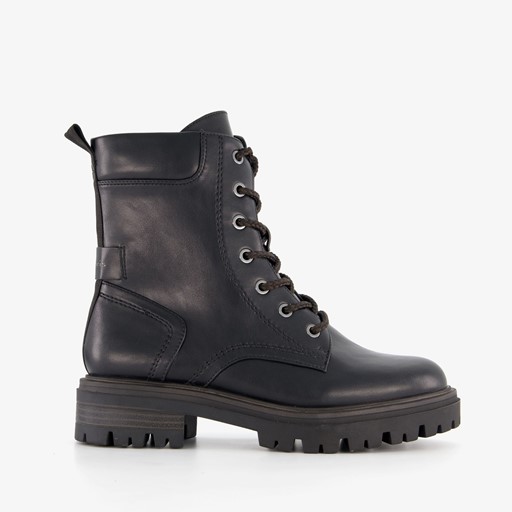 Dames veterboots zwart