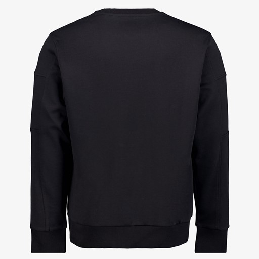 Heren sweater met rits zwart